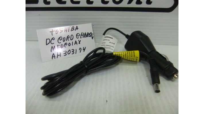 Toshiba MADC01AX dc car charger power cord adaptor for portable dvd